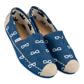 L. Day Slipons azules marrón 4
