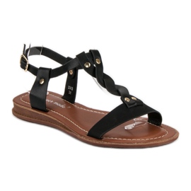 Super Mode Sandalias negras clásicas negro 5