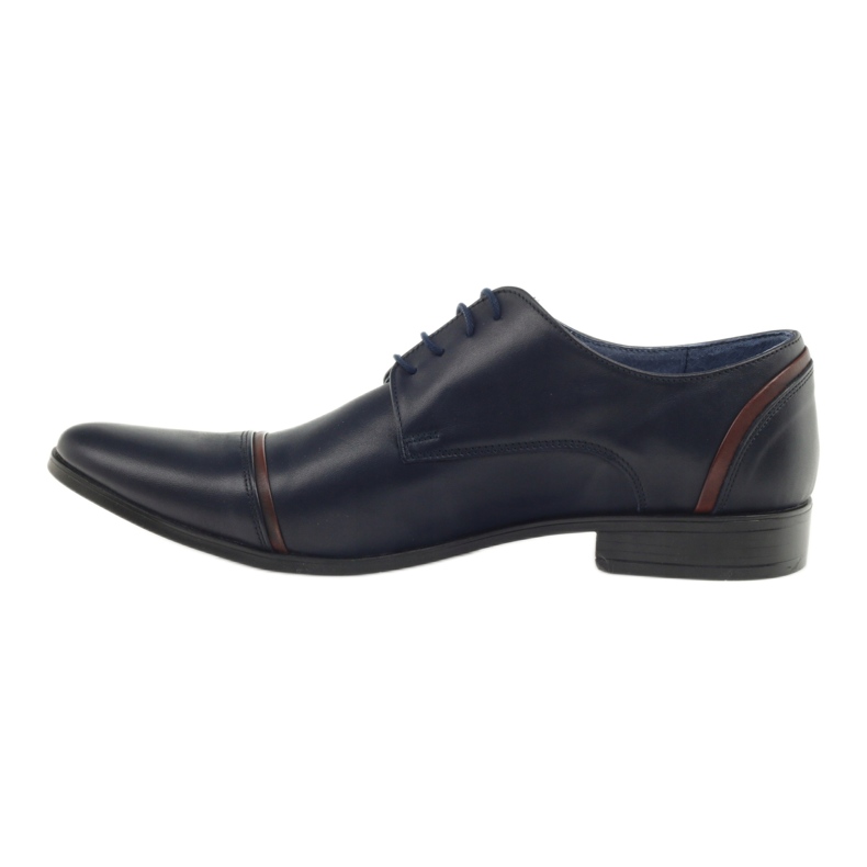 Veni vici Zapatos de cuero formales, azul marino masculino 149 2