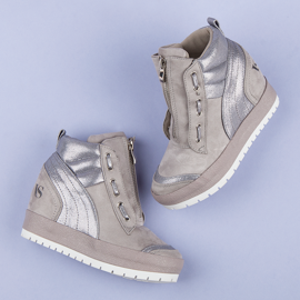 Vices Deportivas plataforma gris 7