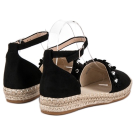 Alpargatas negras negro 5