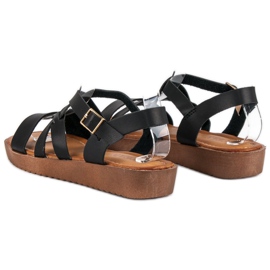 Licean Sandalias negras casuales negro 2