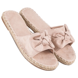 Chanclas alpargatas ante marrón 1