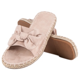 Chanclas alpargatas ante marrón 2