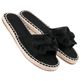 Chanclas alpargatas ante negro 3