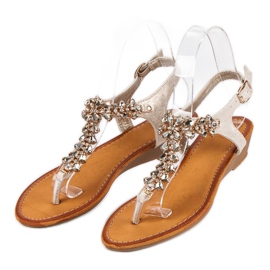 Chanclas elegantes amarillo 3