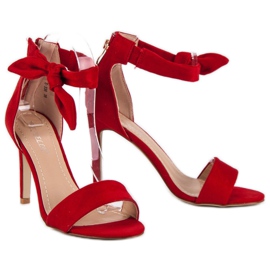 Bestelle Sandalias cremallera ante rojo 2