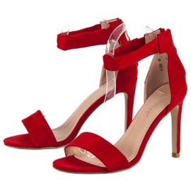 Bestelle Sandalias cremallera ante rojo 6