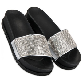 Zapatillas plateadas con estilo gris 1 Zapatillas plateadas con estilo gris 1