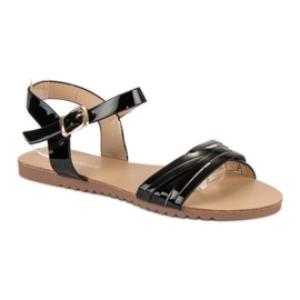 Bestelle Sandalias charol negro 3