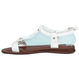 Super Mode Sandalias blancas clásicas blanco 3