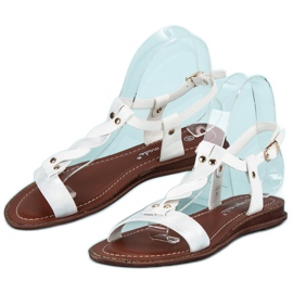 Super Mode Sandalias blancas clásicas blanco 4