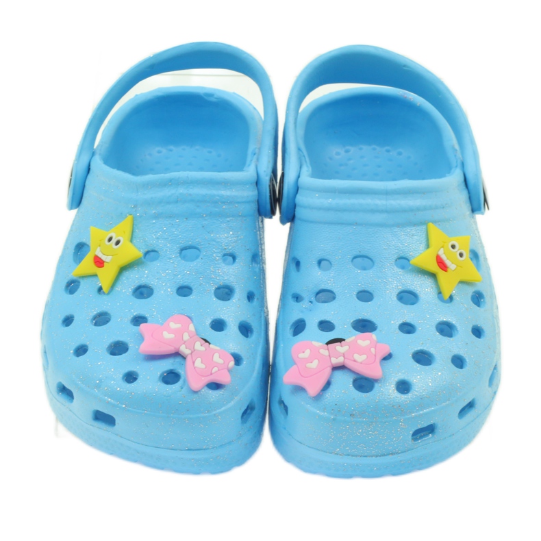 American Club Pantuflas de ganchillo azul americano 3