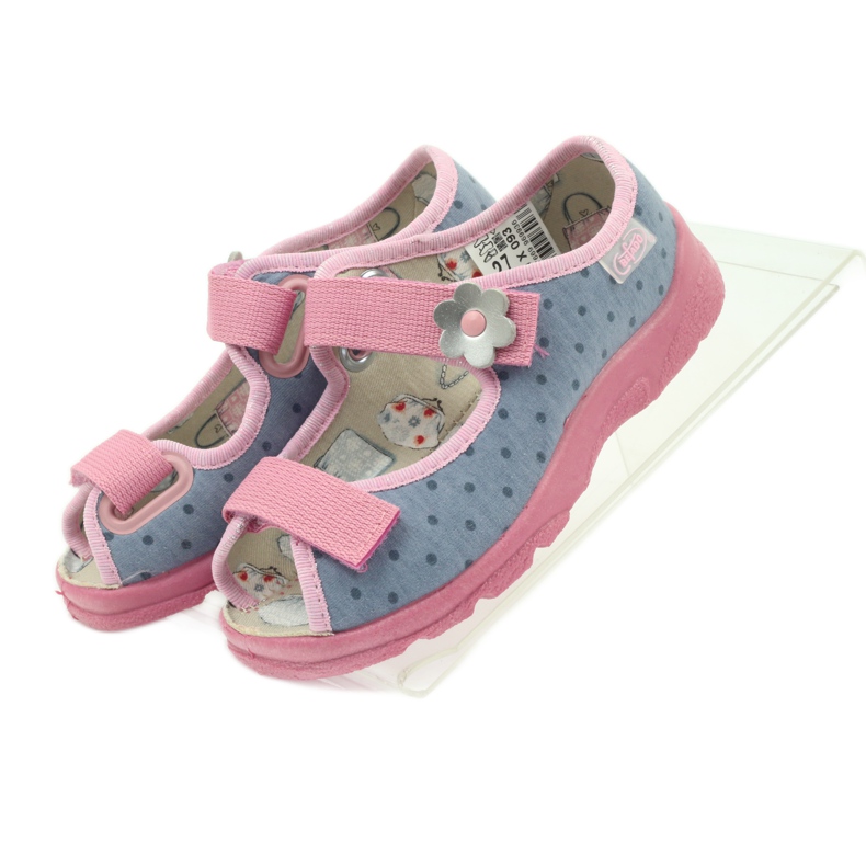 Sandalias niño Befado 969x093 gris rosado 4