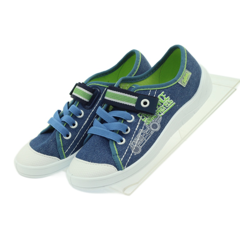 Zapatillas de casa para niños Sneakers Befado 251x093 azul verde azul marino 4
