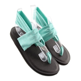 Sandalias, algodón, menta DD81P verde 5