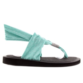 Sandalias, algodón, menta DD81P verde 4