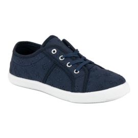Deportivas de tejido azul azul marino 3