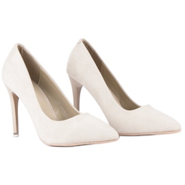 Tacones de ante gris 4