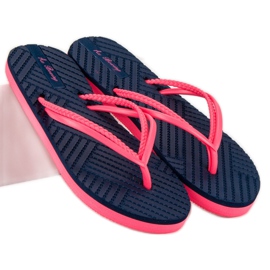 Ax Boxing Chanclas de goma azul rosa 1