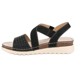 Sandalias sin cordones vinceza negro 4