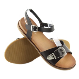 Sandalias mujer negras F5910 negro 4