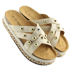 BV-418 Zapatillas alpargatas beige beige 2