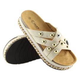 BV-418 Zapatillas alpargatas beige beige 3