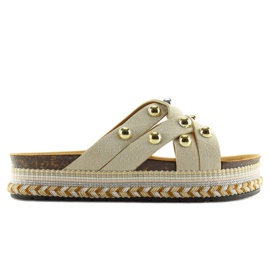 BV-418 Zapatillas alpargatas beige beige 4