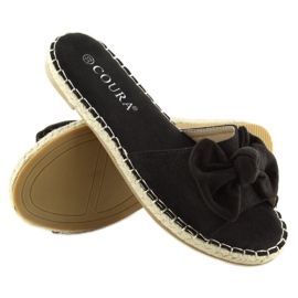 Black 8758 zapatillas negras con lazo negro 2 Black 8758 zapatillas negras con lazo negro 2