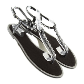 Sandalias negras chanclas 17716 negro 2