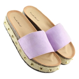 Alpargatas violetas LS51 L.Purple slippers 2