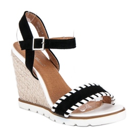Sweet Shoes Alpargatas negras con cuña negro 1