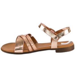 L. Day Sandalias planas rosas rosado 5