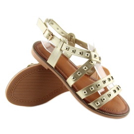 Sandalias tachuelas doradas M-520 Oro dorado 3
