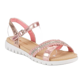 Top Shoes Sandalias Planas Rosas rosado 1