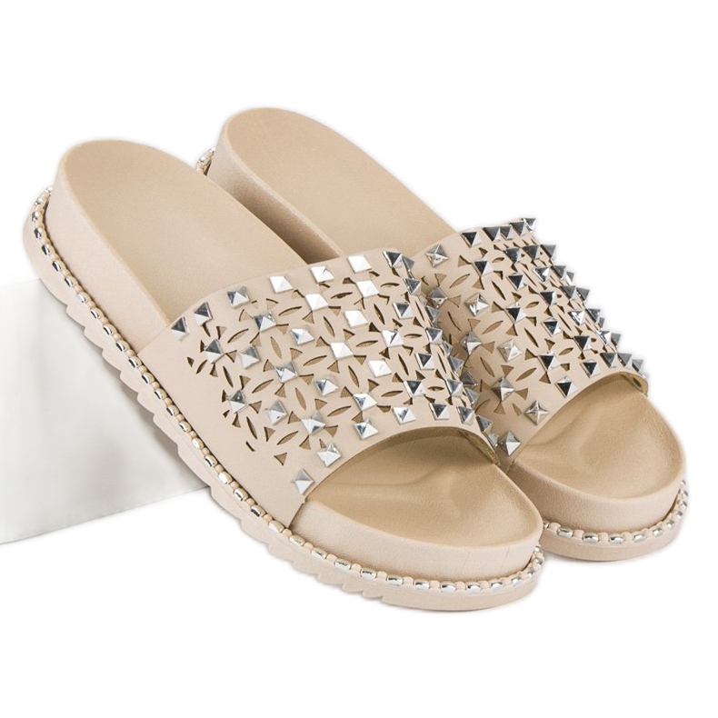 Babuchas rock beige 2