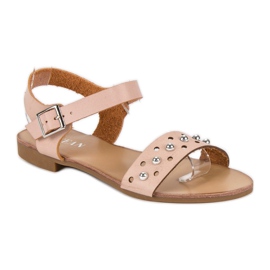 Licean Sandalias rosas para el verano marrón 2