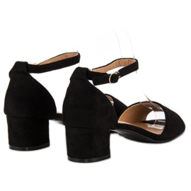 Via Giulia  Sandalias negras de tacón alto negro 3