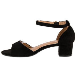 Via Giulia  Sandalias negras de tacón alto negro 2