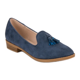 SDS Señores de gamuza de moda azul 1
