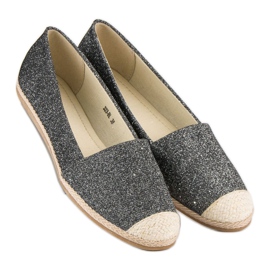 Alpargatas purpurina gris 5