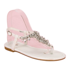 Vices Sandalias planas elegantes vicios blanco 2