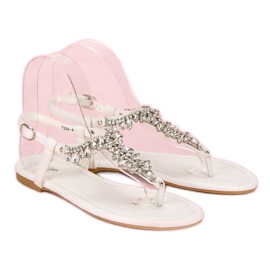 Vices Sandalias planas elegantes vicios blanco 4