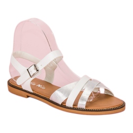 Nio Nio Sandalias blancas clásicas blanco gris 2