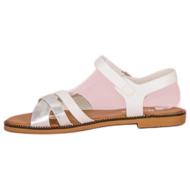 Nio Nio Sandalias blancas clásicas blanco gris 3