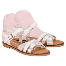 Nio Nio Sandalias blancas clásicas blanco gris 4