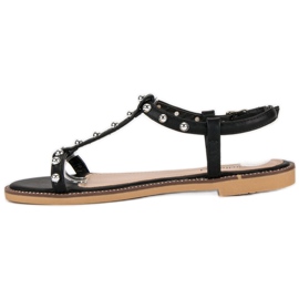 Girlhood Sandalias con pedrería negro 3