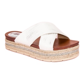 Chanclas alpargatas blancas blanco 3