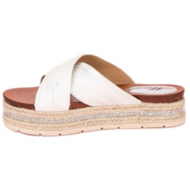 Chanclas alpargatas blancas blanco 4